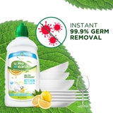 Kitchen Dish & Slab Gel, Citrus & Tea Tree Oil, Non-Toxic & Biodegradable, Anti-Bacterial Utensil Cleaner Enriched with Essential Oils, 500ml