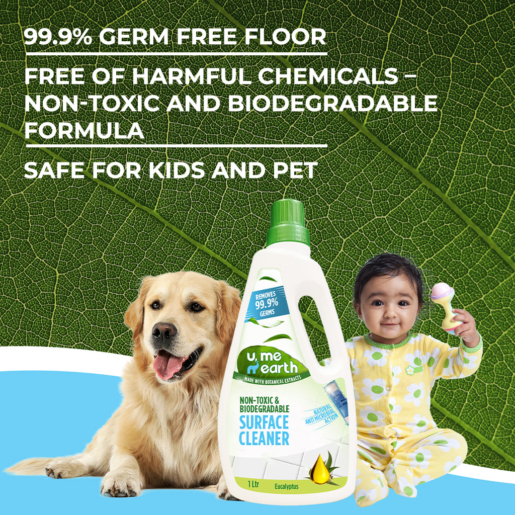 Eucalyptus Disinfectant Floor Cleaner, NonToxic and Biodegradable, Co U Me N Earth