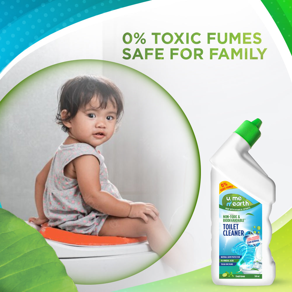 Disinfectant Toilet Cleaner Non Toxic Biodegradable I Removes